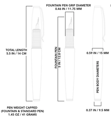 Big Idea Design Titanium Ultra Pen, Stonewashed, 007186 [BID007186 ...